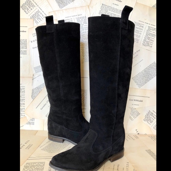 Anthropologie Shoes - Anthropologie Suede Pull On Tall Riding Soft  40